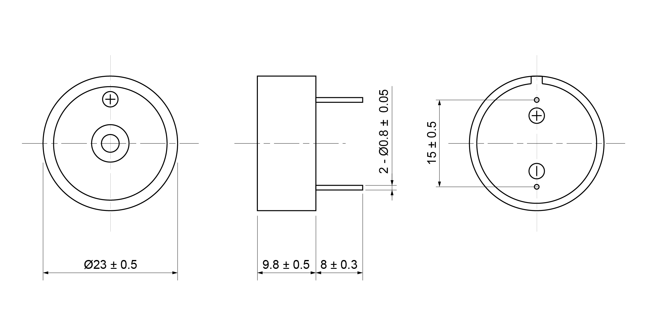 PB2310-35S12P Mechanical Drawing